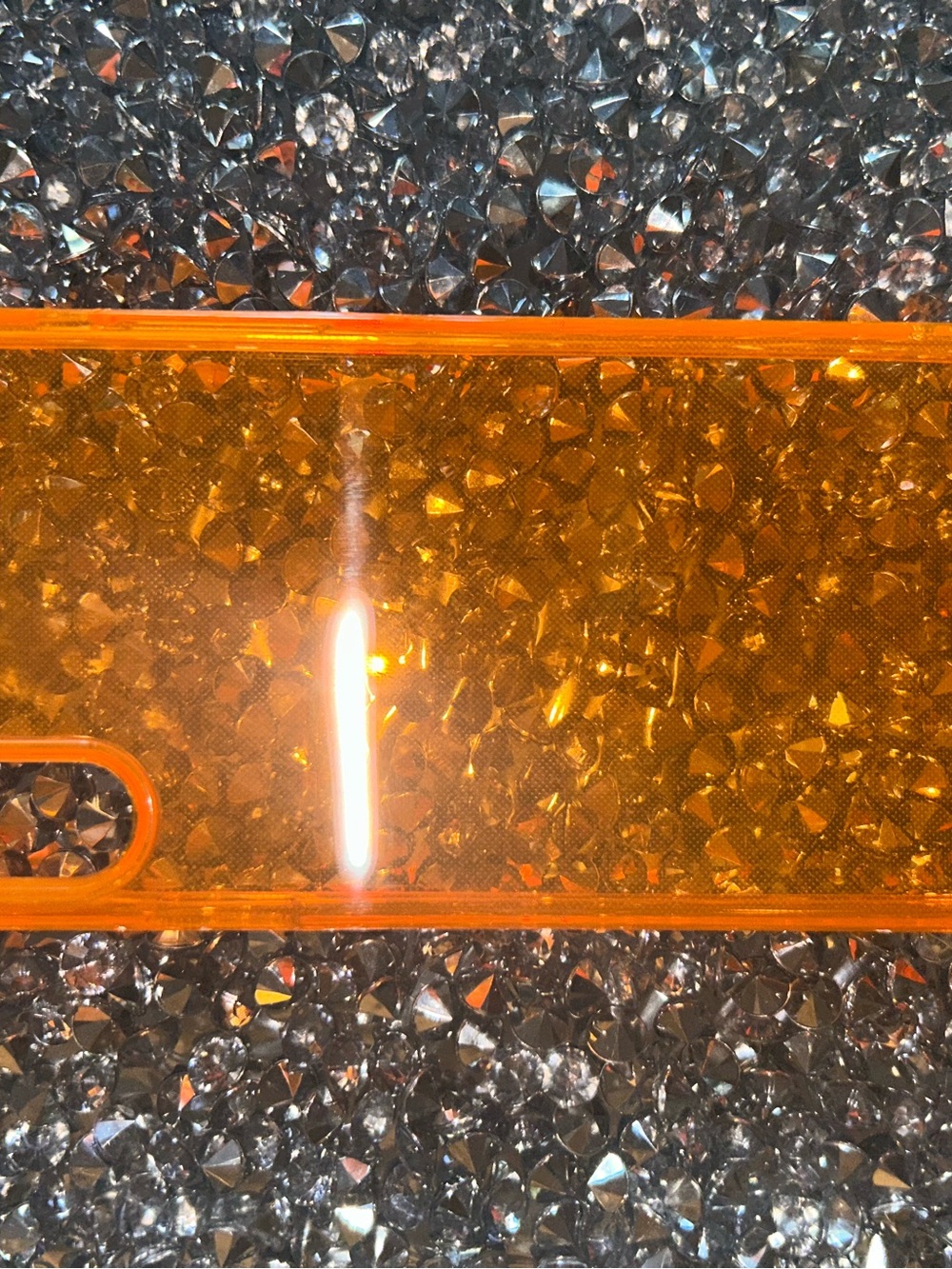 iPhone X/XS case Orange Clear Protective Phone Case - Unbranded